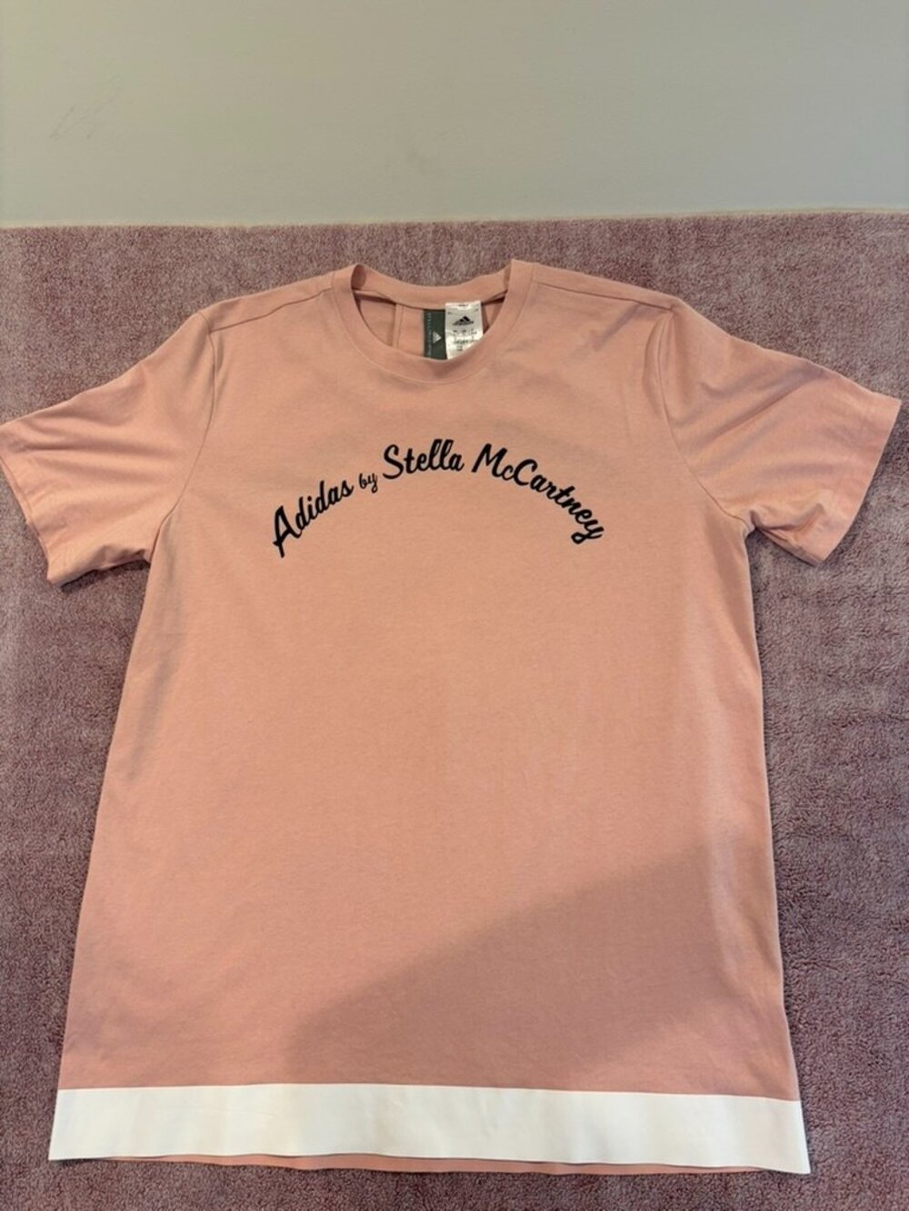 Adidas by Stella McCartney Logo Training T-Shirt Size- L  Pink Spirit